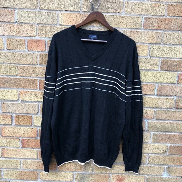 Vintage Merino Wool Burberry Sweater XL Black - Picture 5 of 6